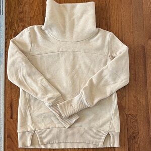 ALO Yoga Cream Cowl Neck Sweater